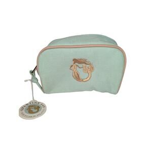 Spartina 449 Women Accessories, Green & Gold Canvas Mermaid Travel Cosmetic Bag